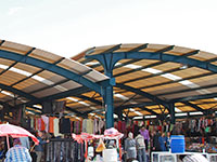 Fibropan FRP GRP local market roof Balıkesir