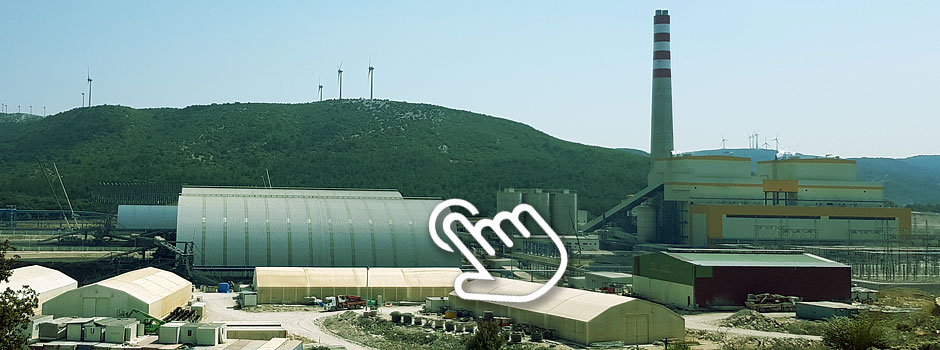 Kolin Thermal Power Plant coal stockyard FRP GRP sheet / laminate cover