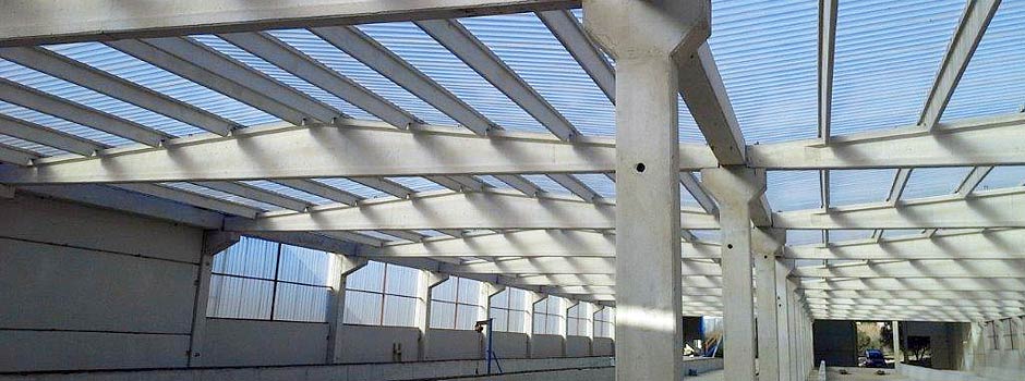 Fibroser manure drying facility translucent roof